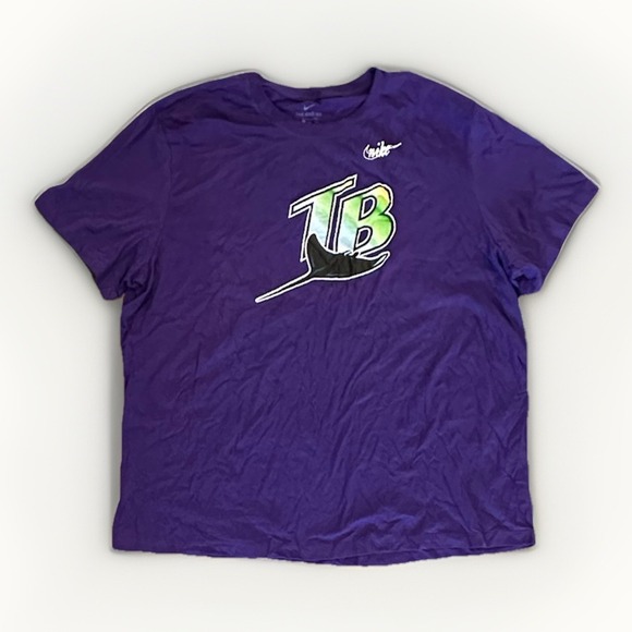 Nike Other - Tampa Bay Devil Rays Nike Logo T-Shirt, Purple, 3XL